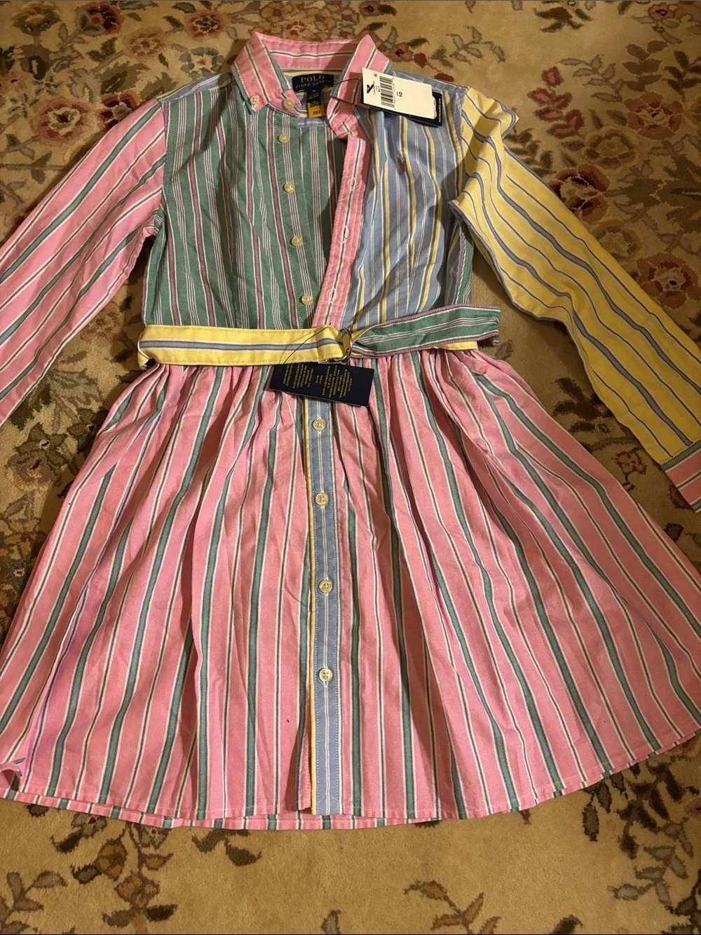 Polo by Ralph Lauren Girls Multicolored Dress